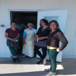 Paysannes à l'abattoir paysan de Die